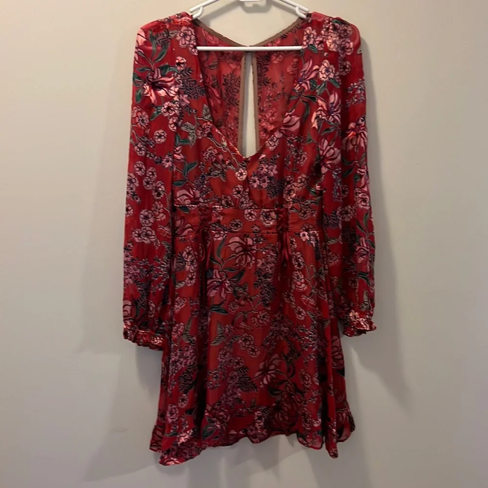 For Love & Lemons x Free People Long Sleeve Floral Dress - Picture 1 of 11
